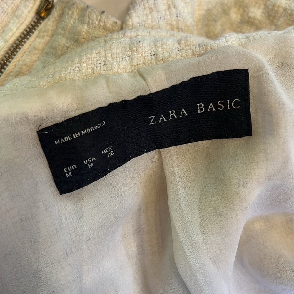 Zara Basic Cream Jacket - image 7